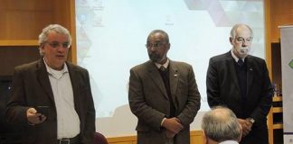 O vice-presidente da ABC, João Fernando Gomes de Oliveira; o vice-presidente da Regional São Paulo da ABC, Oswaldo Luis Alves; e o diretor-presidente da Embrapii, Jorge Guimarães