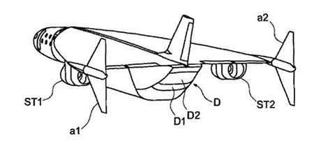Ilustração da aeronave